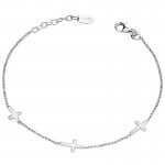 Image of the Amen Silver Cross Bracelet BR3CB