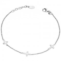 Bracciale Amen in argento con Croci BR3CB