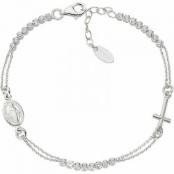 Bracciale Amen rosario in argento con zirconi BRCRMIBBZ3