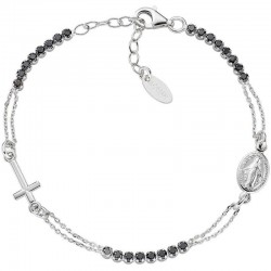 Bracciale Amen rosario in argento con zirconi BRCRMIBNZ3