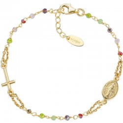 Bracciale Rosario Amen in argento con cristalli donna BRO10GARVE3