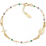 Immagine del Bracciale Amen rosario in argento con cristalli donna BRO10GTOVE3