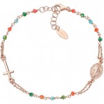 Immagine del Bracciale Rosario Amen in argento con cristalli donna BRO10RCVT3
