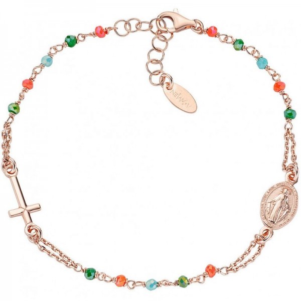 Immagine del Bracciale Rosario Amen in argento con cristalli donna BRO10RCVT3