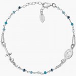 Immagine del Bracciale Amen Rosario in argento con cristalli donna BRO25BMUB3