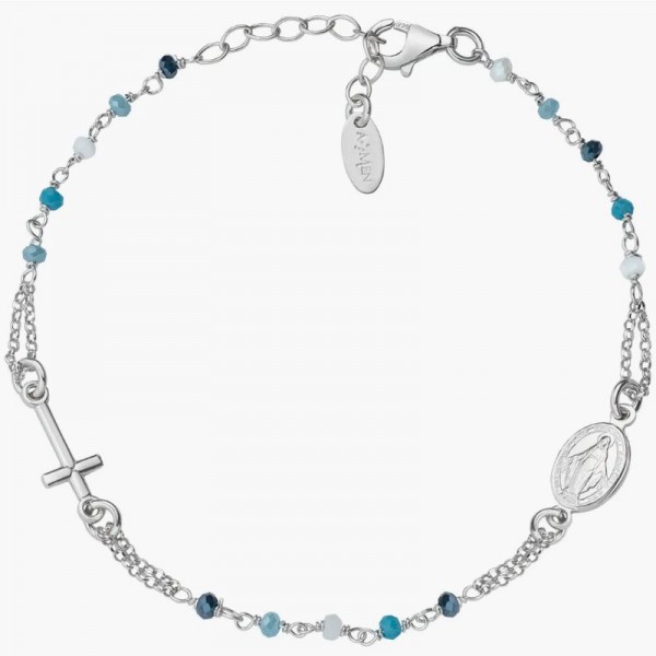 Immagine del Bracciale Amen Rosario in argento con cristalli donna BRO25BMUB3