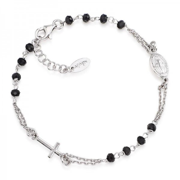 Comprare Bracciale Amen Rosario in argento con cristalli BROBN3
