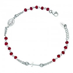 Bracciale Amen Rosario in argento con cristalli BROBR3