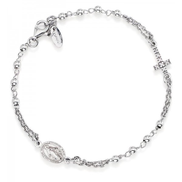Comprare Bracciale Amen Rosari in argento con zirconi BROBZ3