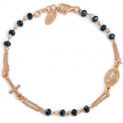 Bracciale Amen rosario in argento con cristalli BRORG3