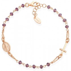 Bracelet Chapelet Amen en argent avec cristaux BRORL3