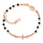 Comprar Pulsera Rosario Amen en plata con cristales BRORNZ3