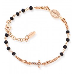 Bracciale Amen Rosario in argento con cristalli BRORNZ3