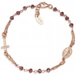 Immagine del Bracciale Amen rosario in argento con cristalli donna BRORVI3