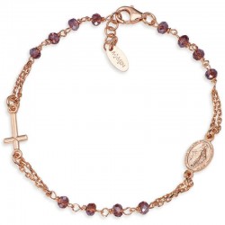 Bracciale Amen rosario in argento con cristalli donna BRORVI3