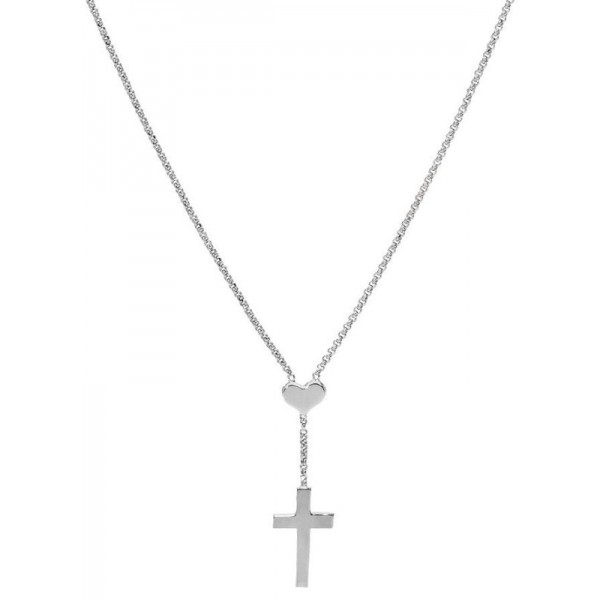 Amen Cross Necklace with heart for women CLCHB Image of the Amen Cross Necklace with heart for women CLCHB