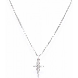 Image of the Amen Cross Necklace with infinity for ladies CLCRINBB