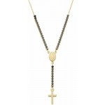 Immagine della Collana Amen rosario in argento con zirconi CLCRMIGNZ4