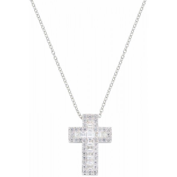 Immagine della Collana Amen Croci in argento e zirconi da donna CLCRREBBBZ1