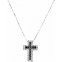 Immagine della Collana Amen Croci in argento e zirconi da donna CLCRREBBNZ1
