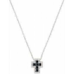 Immagine della Collana Amen croce in argento e zirconi da donna CLCRREBBNZ3