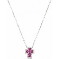 Immagine della Collana Amen Croci in argento e zirconi da donna CLCRREBBRZ3