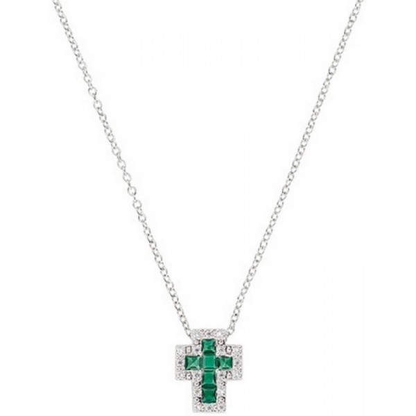 Immagine della Collana Amen Croci in argento e zirconi da donna CLCRREBBVZ3