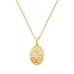 Collier avec Médaille Notre Dame de Fatima Amen pour femmes CLFAGP