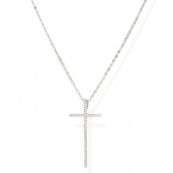 Comprare Collana Amen Croci in argento con zirconi da donna CLLCBBZ