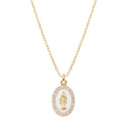 Image du Collier Médaille Miraculeuse Amen pour femmes CLMISMGB