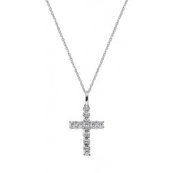 Comprare Collana Amen Croci in argento con zirconi da donna CRBB01