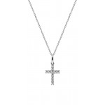 Comprare Collana Amen Croci in argento con zirconi da donna CRBB03