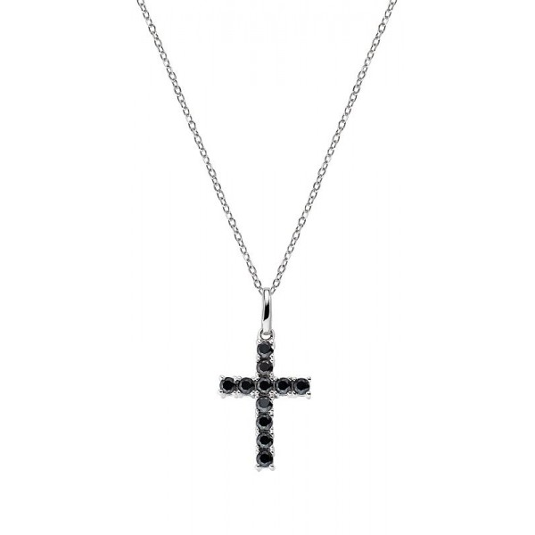 Comprare Collana Amen Croci in argento con zirconi da donna CRBN02