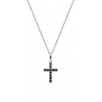 Comprare Collana Amen Croci in argento con zirconi da donna CRBN03