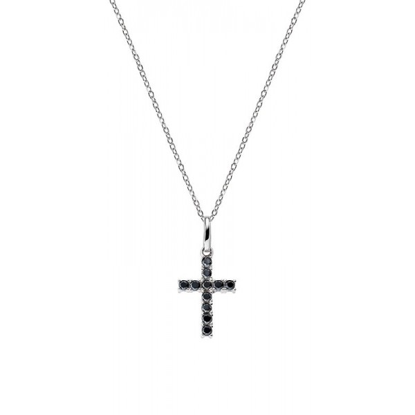 Comprare Collana Amen Croci in argento con zirconi da donna CRBN03