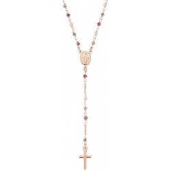 Collier Chapelet Amen en argent avec cristaux pour femmes CRO10RARTO4