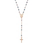 Image du Collier Chapelet Amen en argent avec cristaux pour femmes CRO10RBLTO4