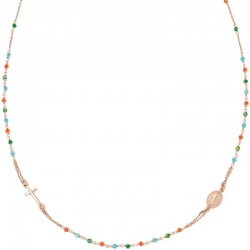 Image du Collier Chapelet Amen en argent avec cristaux pour femmes CRO10RCVT3