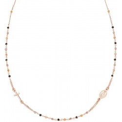 Image du Collier Chapelet Amen en argent avec cristaux pour femmes CRO10RMMM3