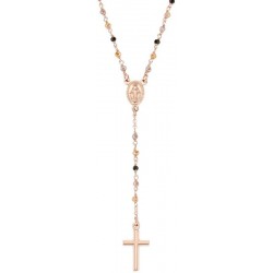 Image du Collier Chapelet Amen en argent avec cristaux pour femmes CRO10RMMM4