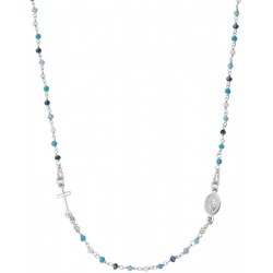 Image du Collier Chapelet Amen en argent avec cristaux pour femmes CRO25BMUB3