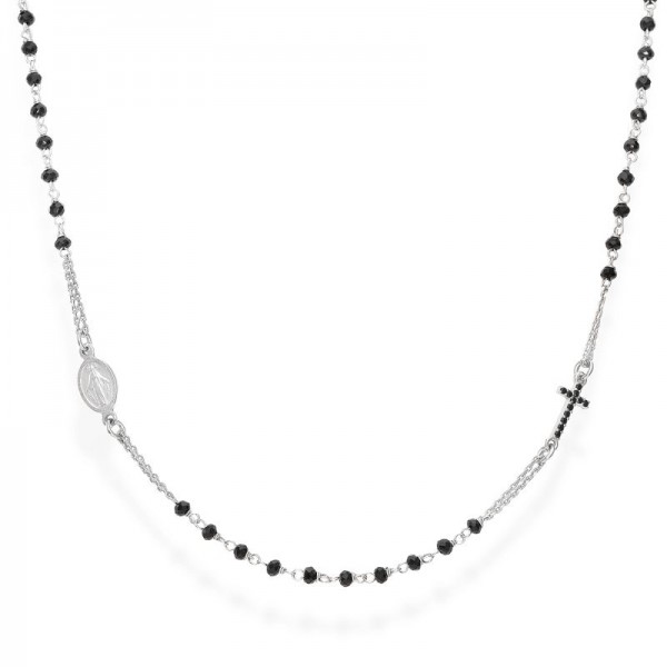 Comprare Collana Amen Rosari in argento con cristalli CRO25BNZ3