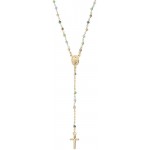 Bild der Amen Rosenkranz Kette aus Silber mit Kristallen für Damen CRO25GMUV4