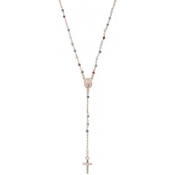 Image du Collier Chapelet Amen en argent avec cristaux pour femmes CRO25RMU4