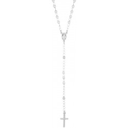 Collana Rosario Amen in argento e perle donna CROBB4