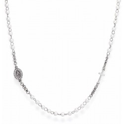 Collana Rosario Amen in argento e perle donna CROBBZ-M3