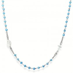 Immagine della Collana Rosario Amen in argento con cristalli CROBC3
