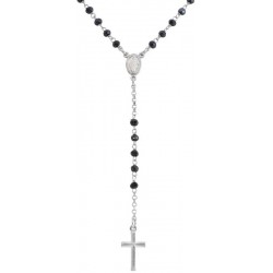 Immagine della Collana Rosario Amen in argento con cristalli CROBG4