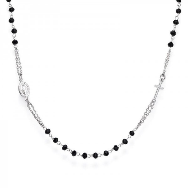 Comprare Collana Amen Rosari in argento con cristalli CROBN3