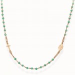 Immagine della Collana Rosario Amen in argento con cristalli CRORM3